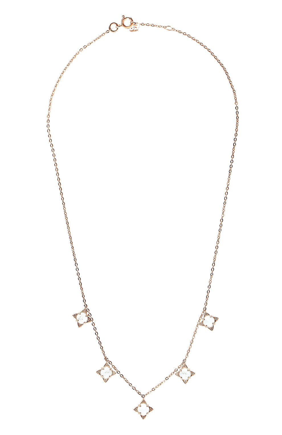 Серебряное ожерелье с аквамарином MOONKA, арт. tr-nl-aqm, фото 1