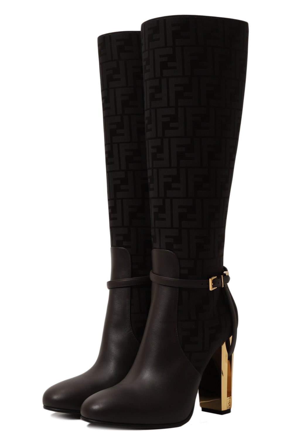 Комбинированные сапоги delfina FENDI, арт. 8W8440 A0MF, фото 1