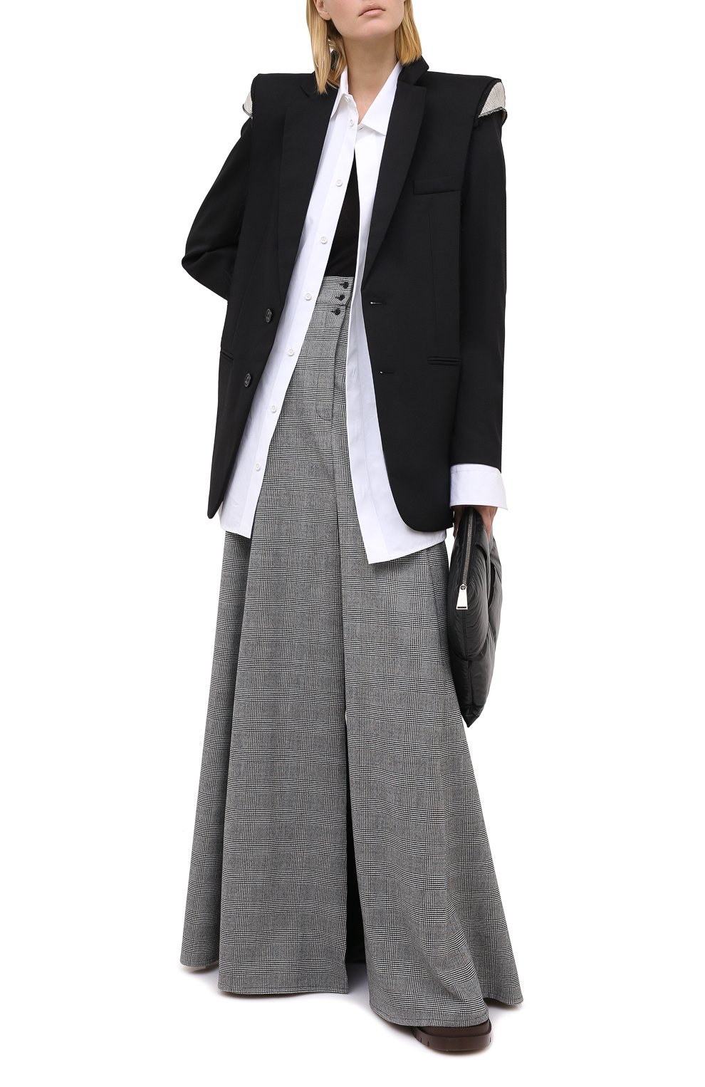 Шерстяной жакет VETEMENTS черного цвета по цене 217500 руб., арт. WAH21JA021 1208/BLACK, фото 3 Шерстяной жакет VETEMENTS, арт. WAH21JA021 1208/BLACK, фото 3