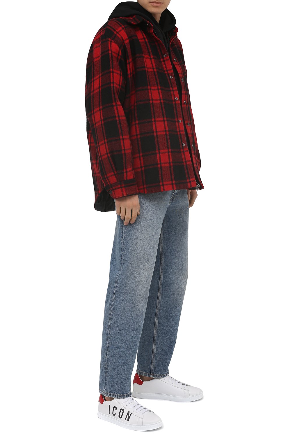 Кожаные кеды icon DSQUARED2, арт. SNM0005 01502228, фото 2