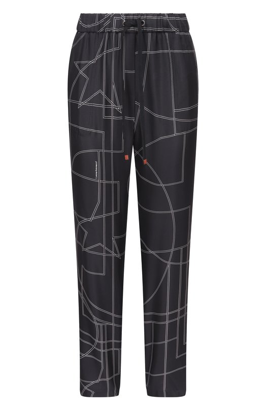 Шелковые брюки Lorena Antoniazzi E2649PA80D/5300 Чёрный E2649PA80D/5300