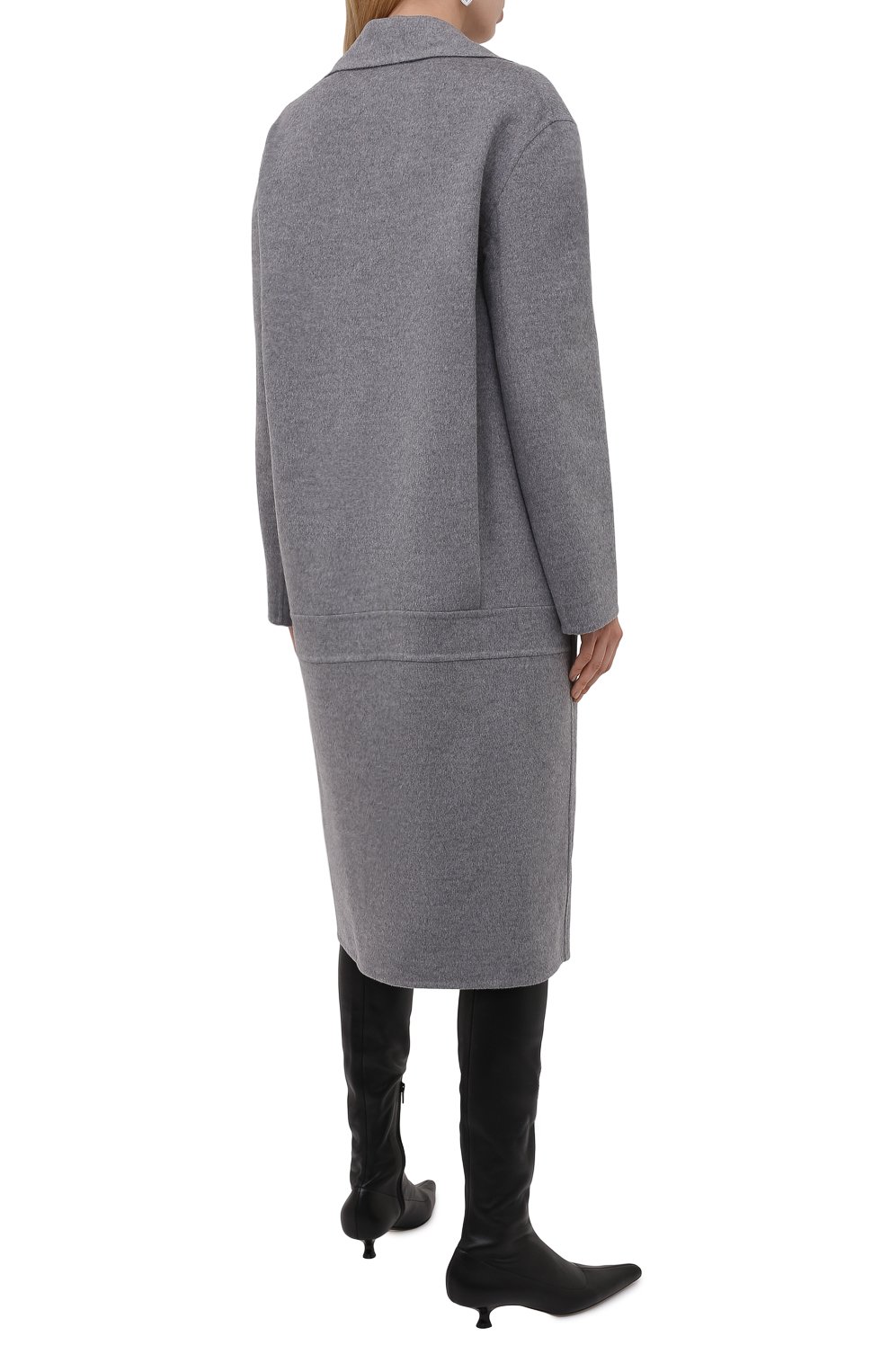 Шерстяное пальто STELLA MCCARTNEY светло-серого цвета по цене 213500 руб., арт. 602900/SPB05, фото 4 Шерстяное пальто STELLA MCCARTNEY, арт. 602900/SPB05, фото 4