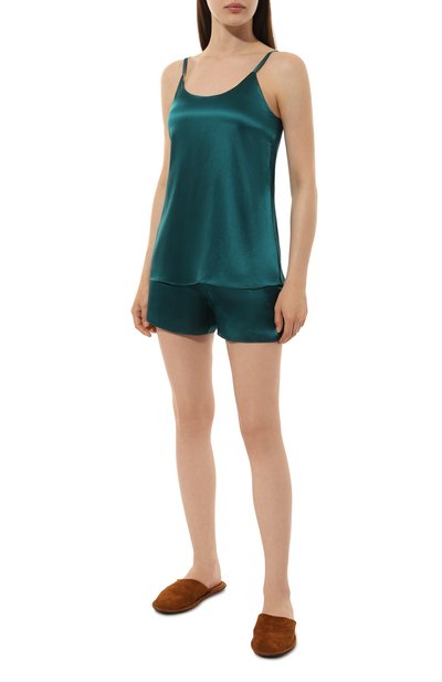 Шелковая пижама PRIMROSE бирюзового цвета по цене 22900 руб., арт. 1W.706TS.S017, фото 2 Шелковая пижама PRIMROSE, арт. 1W.706TS.S017, фото 2