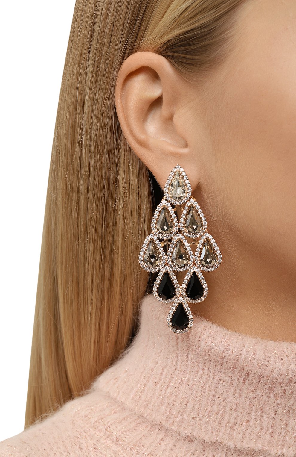 Серьги ANTON HEUNIS черного цвета по цене 35150 руб., арт. ATW3.324, фото 2 Серьги ANTON HEUNIS, арт. ATW3.324, фото 2