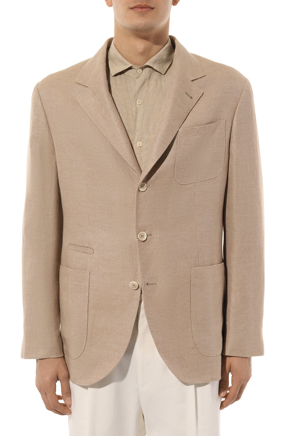 Пиджак изо льна и шерсти BRUNELLO CUCINELLI, арт. MW4827BND, фото 3