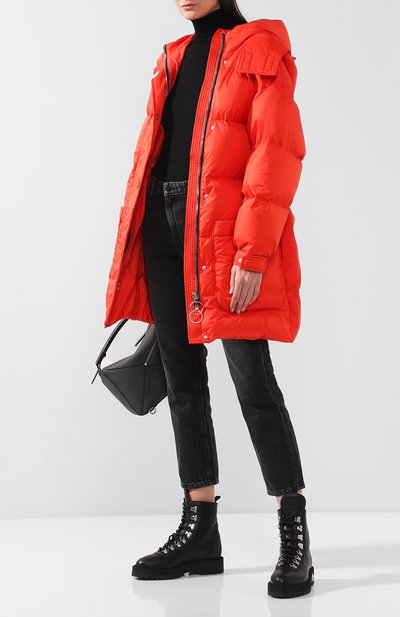 Однотонный стеганый пуховик с поясом и капюшоном IENKI IENKI, арт. KILLER J, фото 2