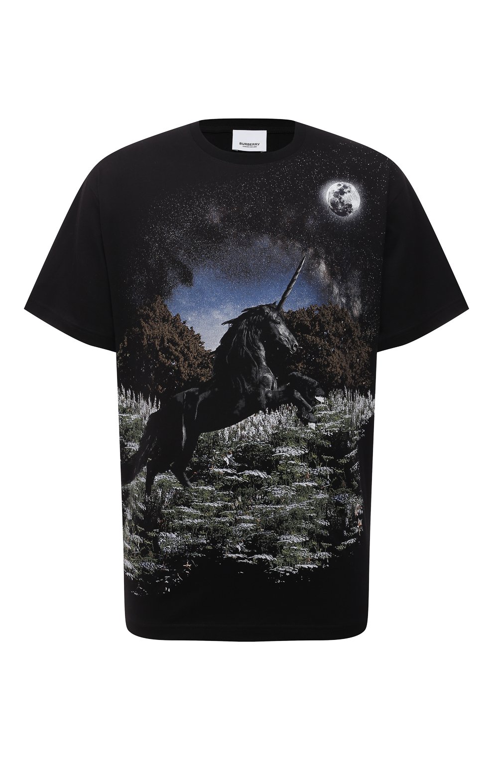 Хлопковая футболка BURBERRY, арт. 8037005, фото 1