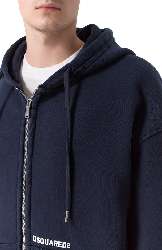 Хлопковая толстовка Dsquared2 S74HG0185/D25027 Синий  S74HG0185/D25027 Фото 5