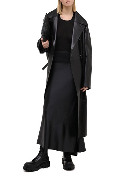 Юбка RICK OWENS черного цвета по цене 63800 руб., арт. RP20F2334/QLX, фото 2 Юбка RICK OWENS, арт. RP20F2334/QLX, фото 2