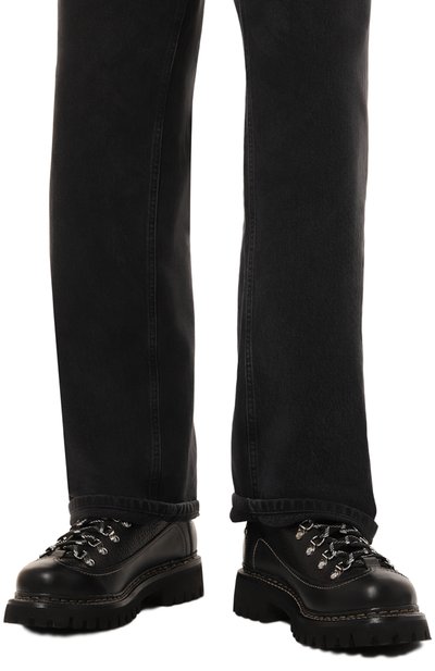 Кожаные хайкеры canadian DSQUARED2 черного цвета по цене 105000 руб., арт. ABM0123/12900001, фото 3 Кожаные хайкеры canadian DSQUARED2, арт. ABM0123/12900001, фото 3