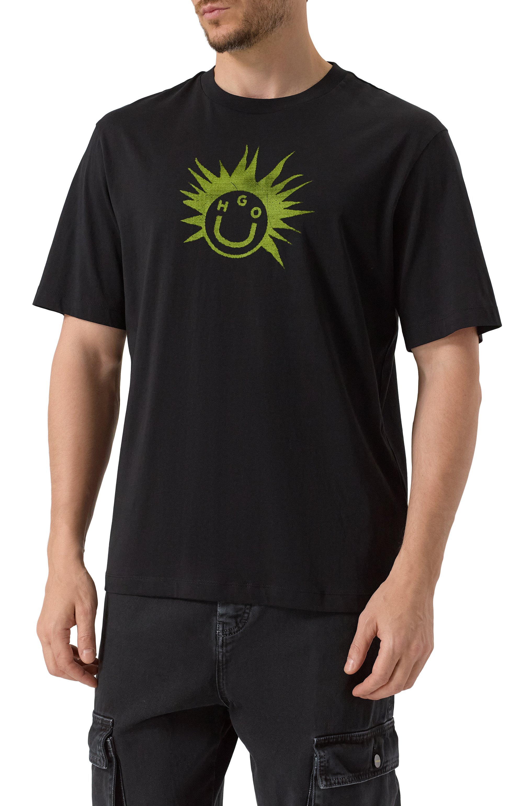 Хлопковая футболка HUGO BLUE, арт. 50543485, фото 3