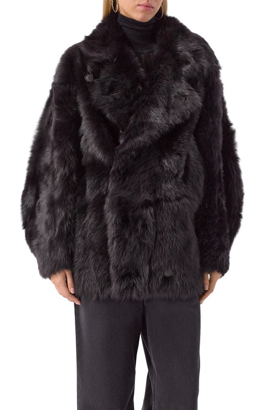 Дубленка из овчины Petar Petrov F25FM3/SHEARLING Коричневый  F25FM3/SHEARLING Фото 3