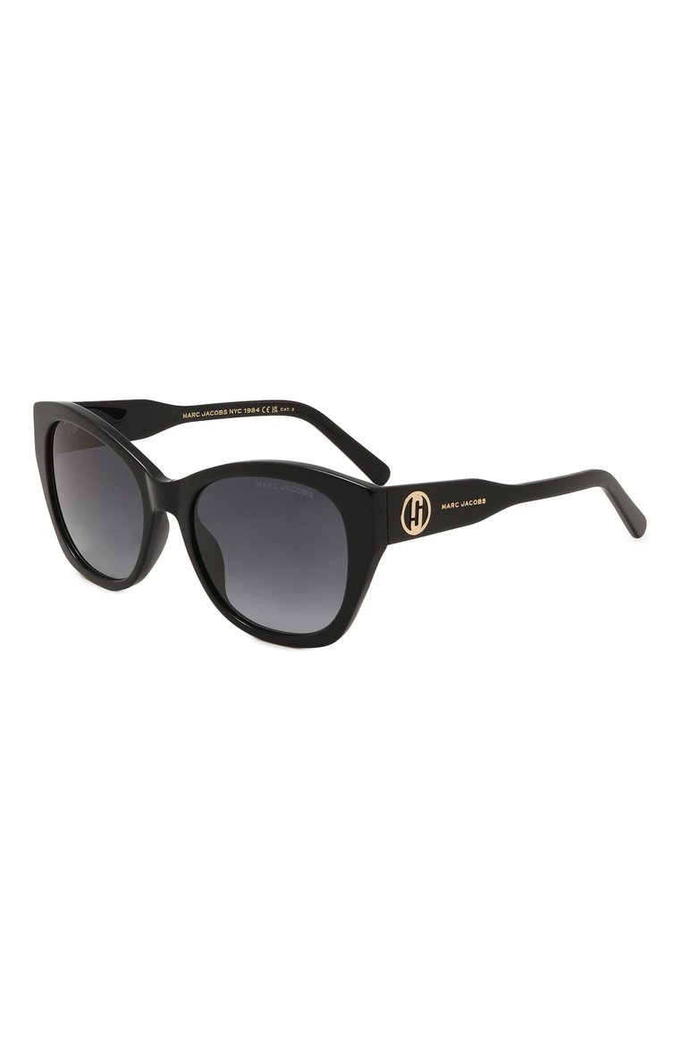 Женские солнцезащитные очки MARC JACOBS (THE) черного цвета, арт. MARC 732 807 | Фото 1 (Нос: Не проставлено; Региональные ограничения белый список (Axapta Mercury): Не проставлено; Тип очков: С/з; Материал: Пластик; Оптика Гендер: оптика-женское; Очки форма: Квадратные, Cat-eye)