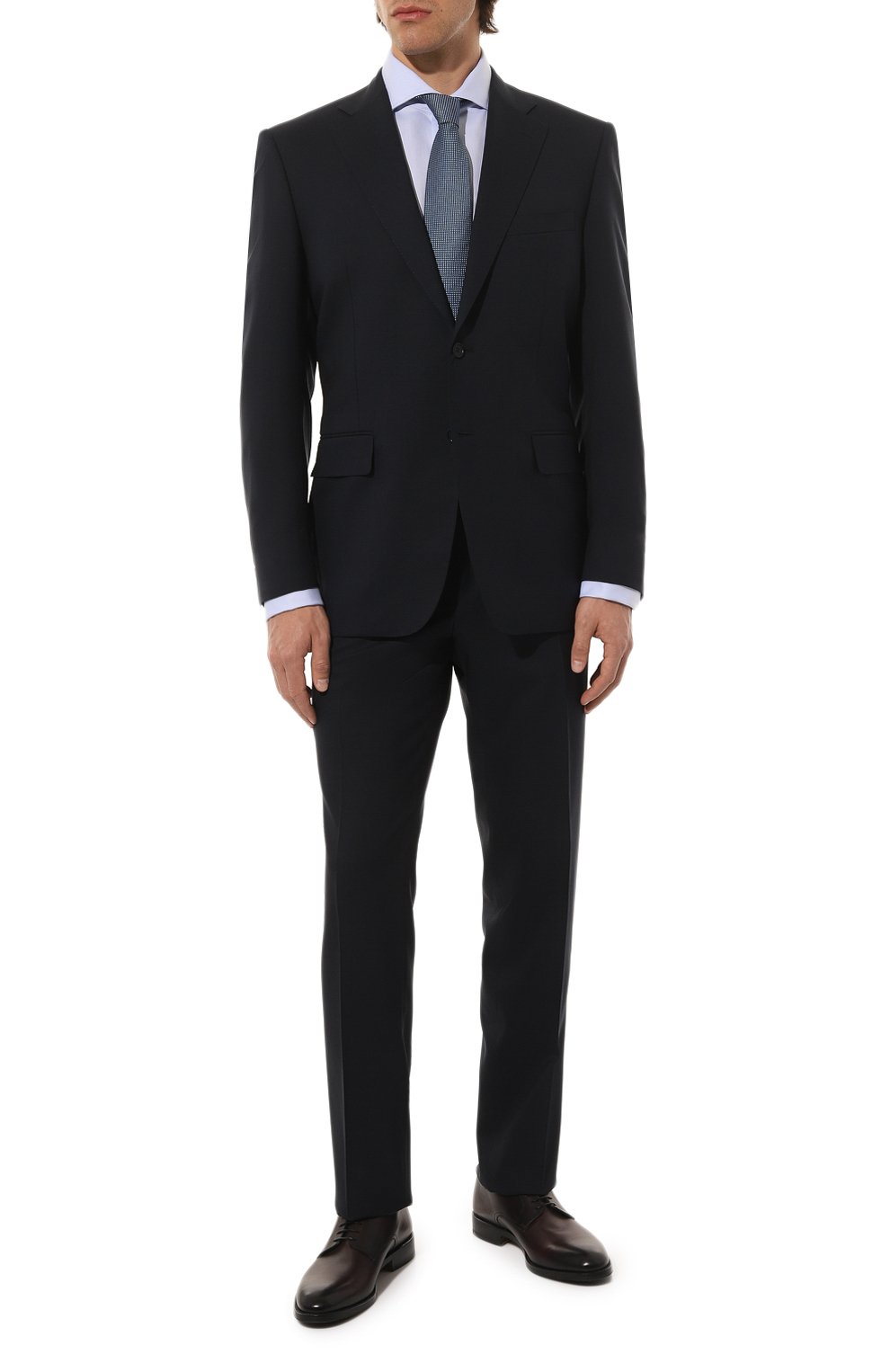 Шерстяной костюм CANALI темно-синего цвета по цене 150000 руб., арт. 11220/10/FC04480, фото 1 Шерстяной костюм CANALI, арт. 11220/10/FC04480, фото 1