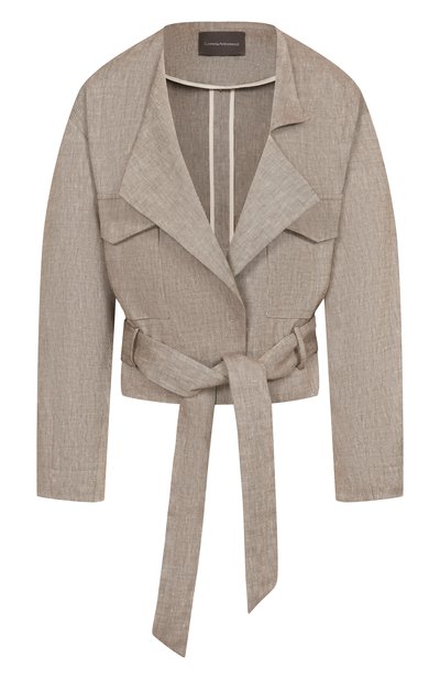 Женский жакет изо льна и вискозы LORENA ANTONIAZZI, арт. E2624GA47A/5154