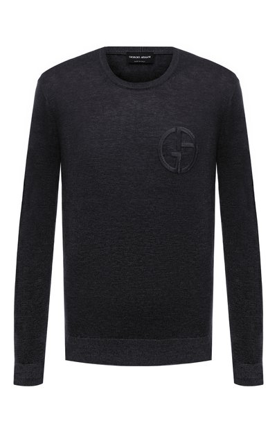 Мужской джемпер изо льна и шелка GIORGIO ARMANI, арт. 3DSMB2/SMB2Z