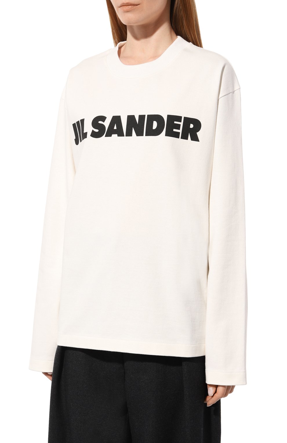 Хлопковый лонгслив JIL SANDER, арт. J02GC0107/J45047, фото 3