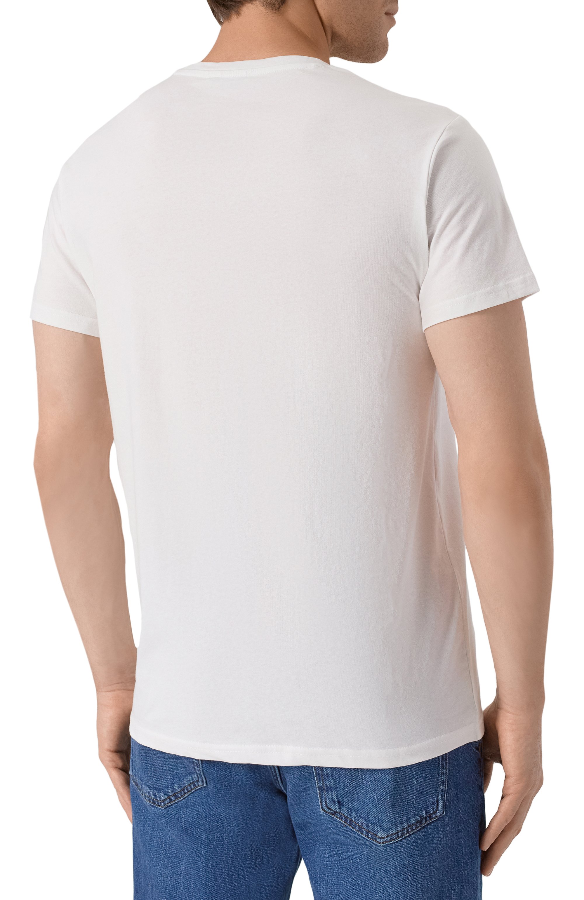 Хлопковая футболка ICEBERG белого цвета по цене 6275 руб., арт. ICE25MTS01, фото 4 Хлопковая футболка ICEBERG, арт. ICE25MTS01, фото 4