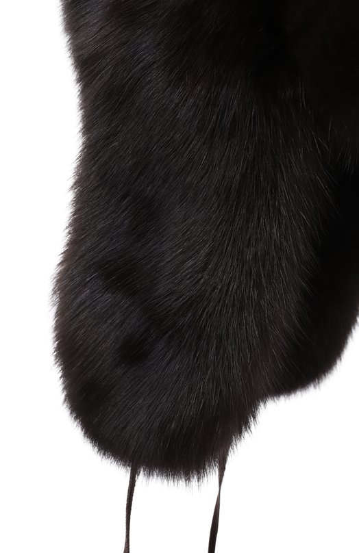 Меховая шапка-ушанка из соболя Black Sable BS-FHFF-EB Коричневый  BS-FHFF-EB Фото 3