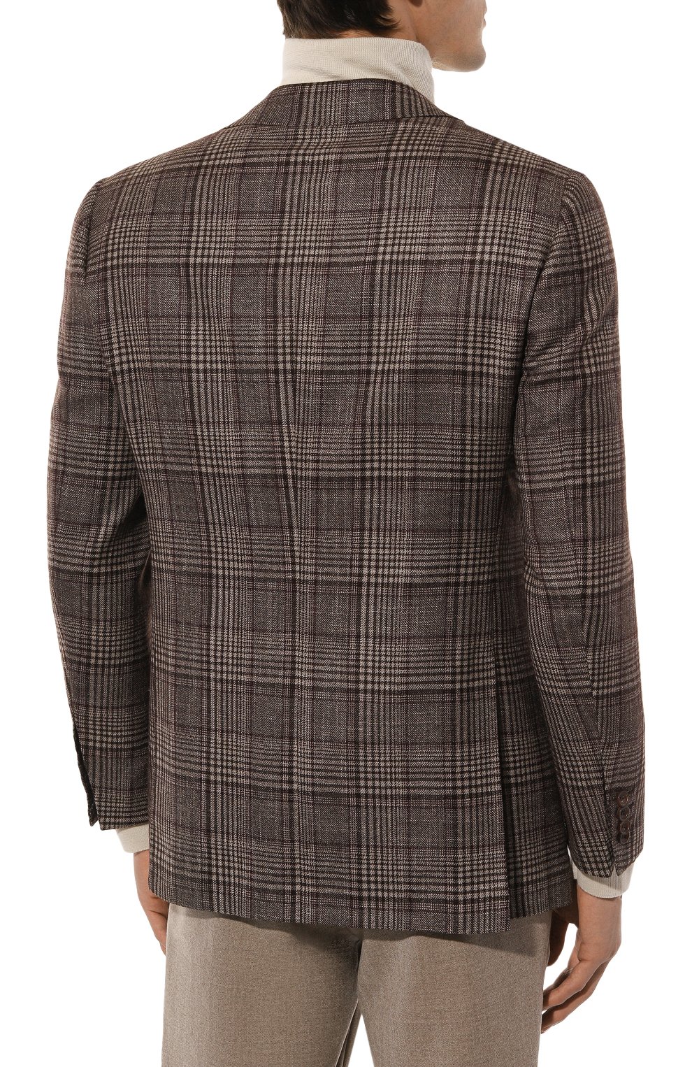 Пиджак из шерсти и кашемира KITON коричневого цвета по цене 899500 руб., арт. UG81K0124E22, фото 6 Пиджак из шерсти и кашемира KITON, арт. UG81K0124E22, фото 6