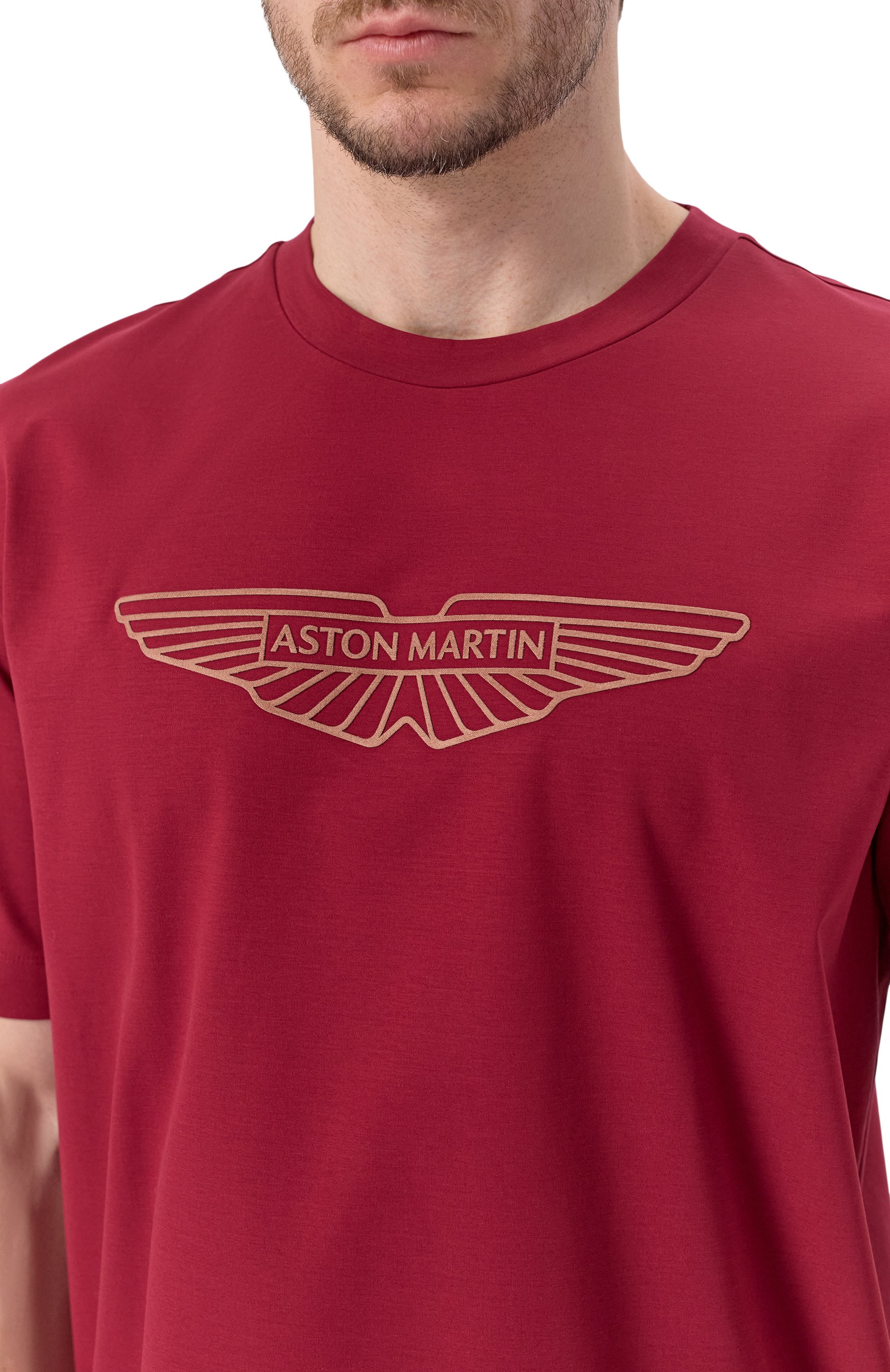 Хлопковая футболка boss x aston martin BOSS CAMEL, арт. 50537881, фото 5