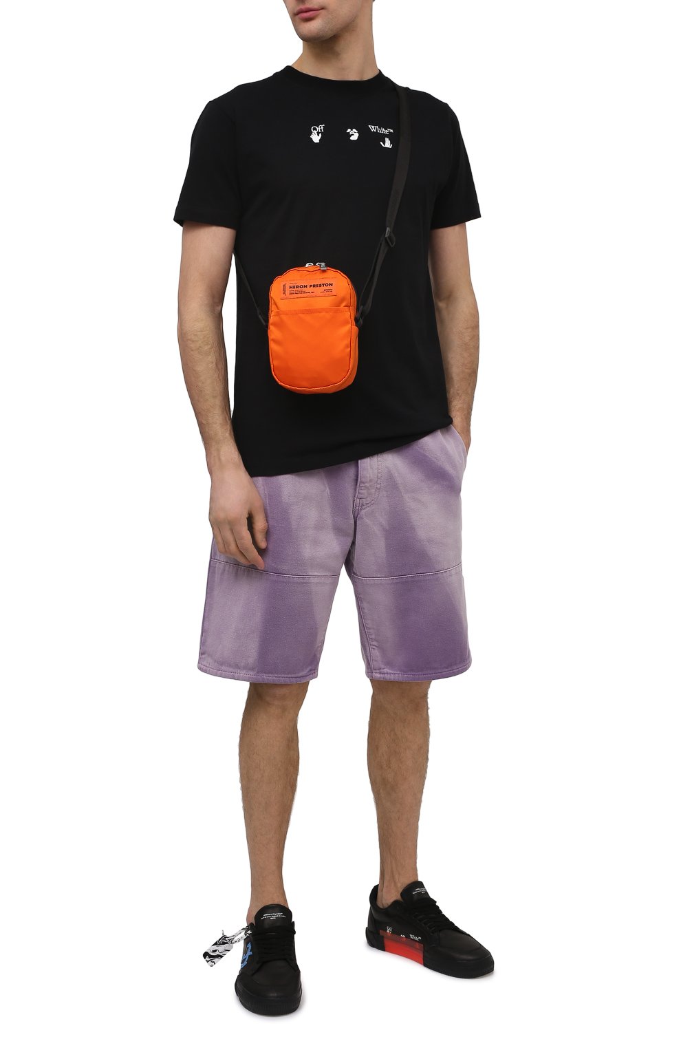 Текстильная сумка HERON PRESTON оранжевого цвета по цене 32950 руб., арт. HMNQ001S21FAB0012200, фото 2 Текстильная сумка HERON PRESTON, арт. HMNQ001S21FAB0012200, фото 2