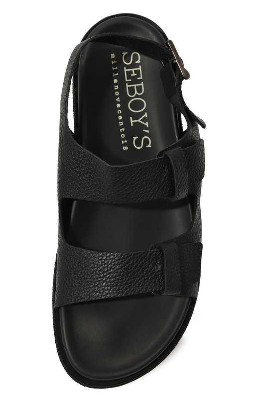 Кожаные сандалии Seboy`s Чёрный, фото 6