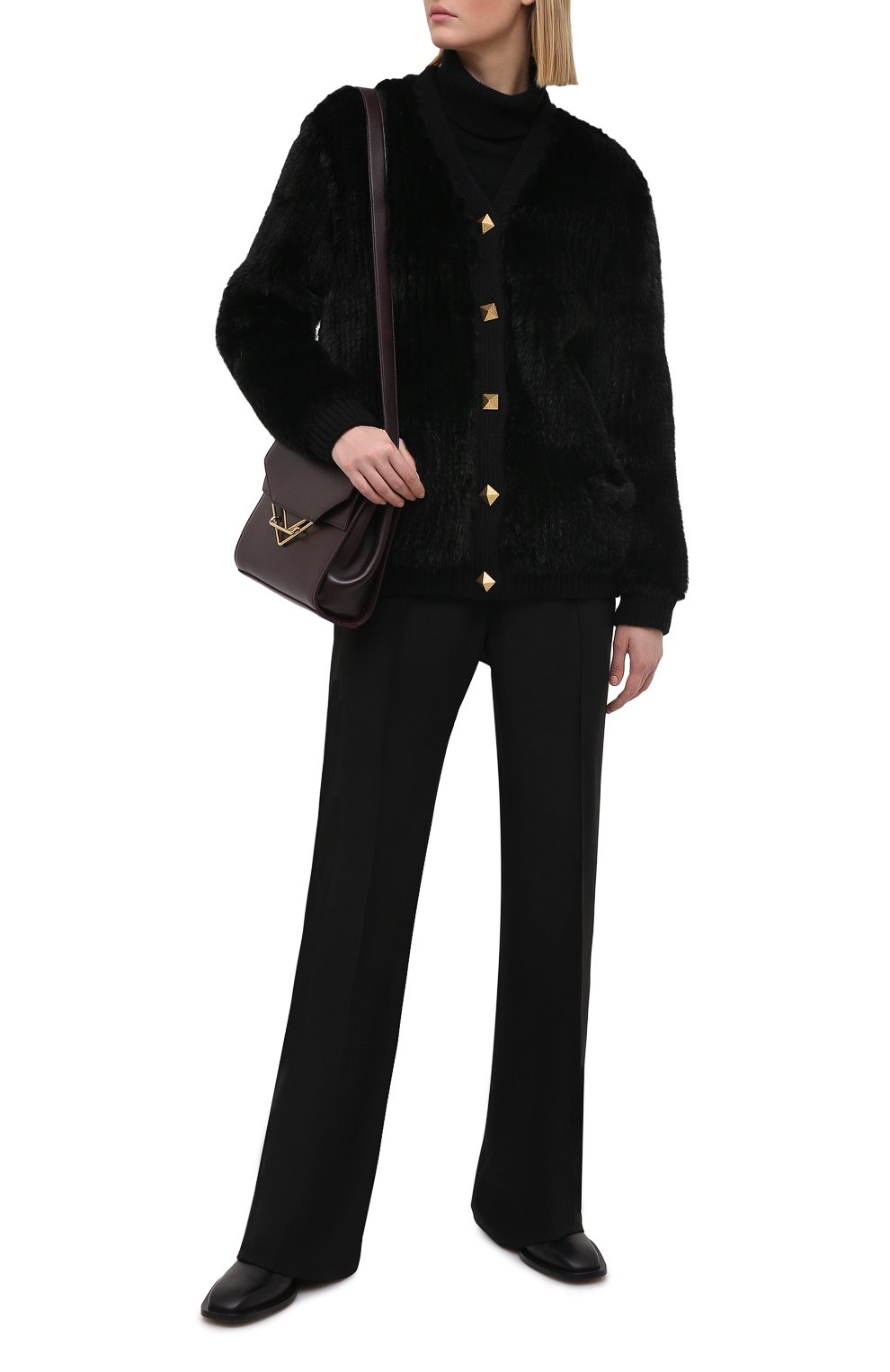 Кардиган из меха норки VALENTINO, арт. VF3FBM80TDK, фото 2