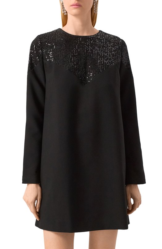Платье с отделкой пайетками Botrois SKU5115887693 Чёрный  SKU5115887693 Фото 3
