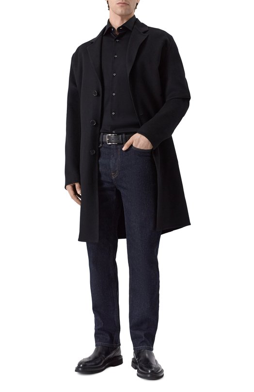 Хлопковая сорочка MVST SLIM/GABRIELLE/R0UND/1628-JERSEY (INTERL0CK) Чёрный  SLIM/GABRIELLE/R0UND/1628-JERSEY (INTERL0CK) Фото 2