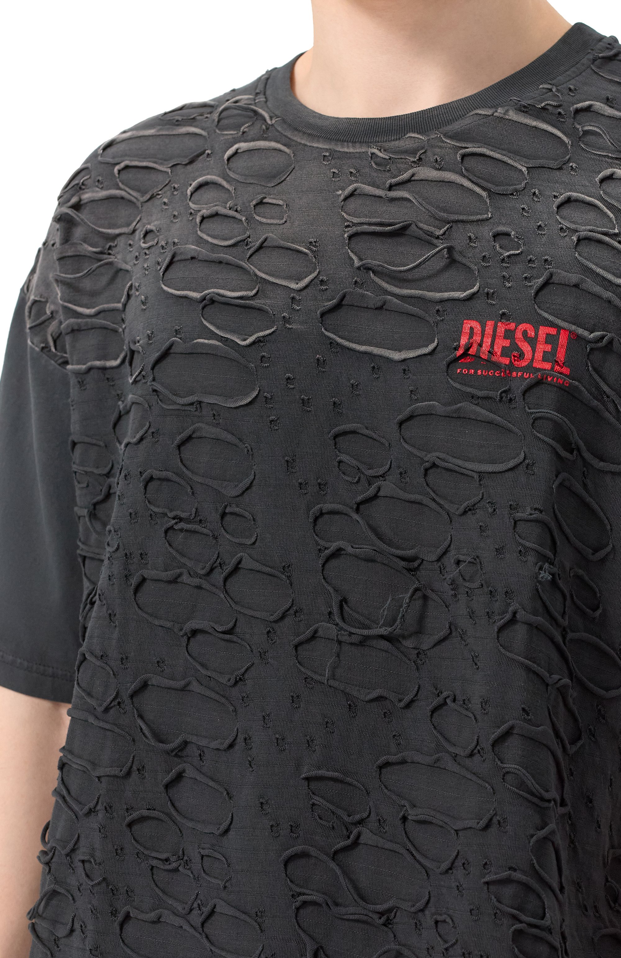 Хлопковая футболка DIESEL, арт. A17647/0SLBS, фото 5