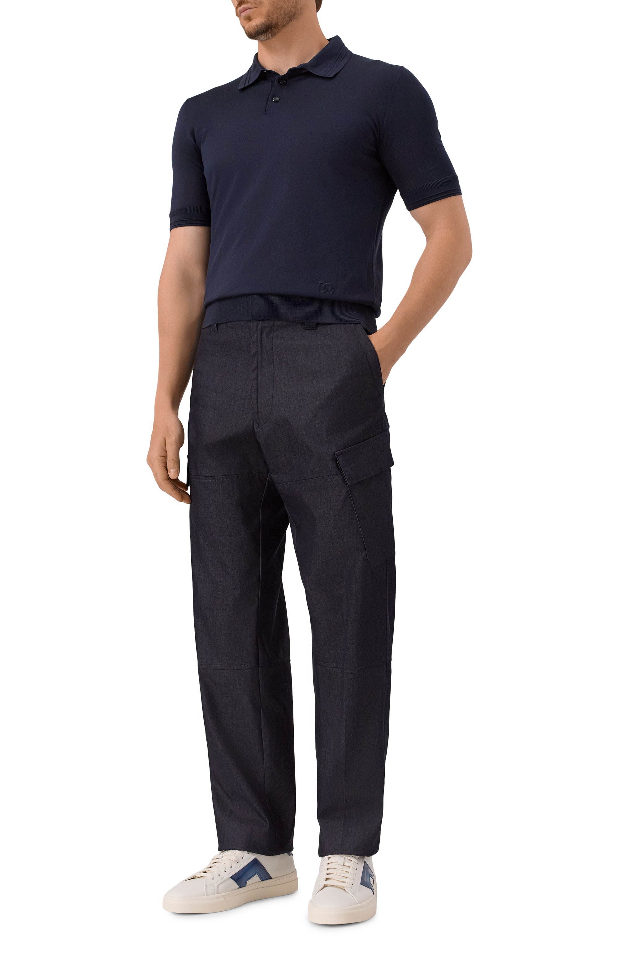 Шелковое поло DOLCE & GABBANA, арт. GXZ02Z/JBSLV, фото 2