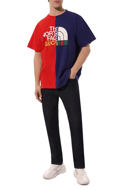 Хлопковая футболка the north face x gucci GUCCI, арт. 671437 XJDQ9, фото 2