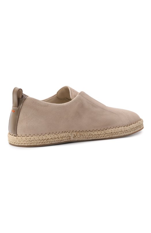 Замшевые эспадрильи Cleanic Santoni MBCG22091PBTTAYX Бежевый  MBCG22091PBTTAYX Фото 5