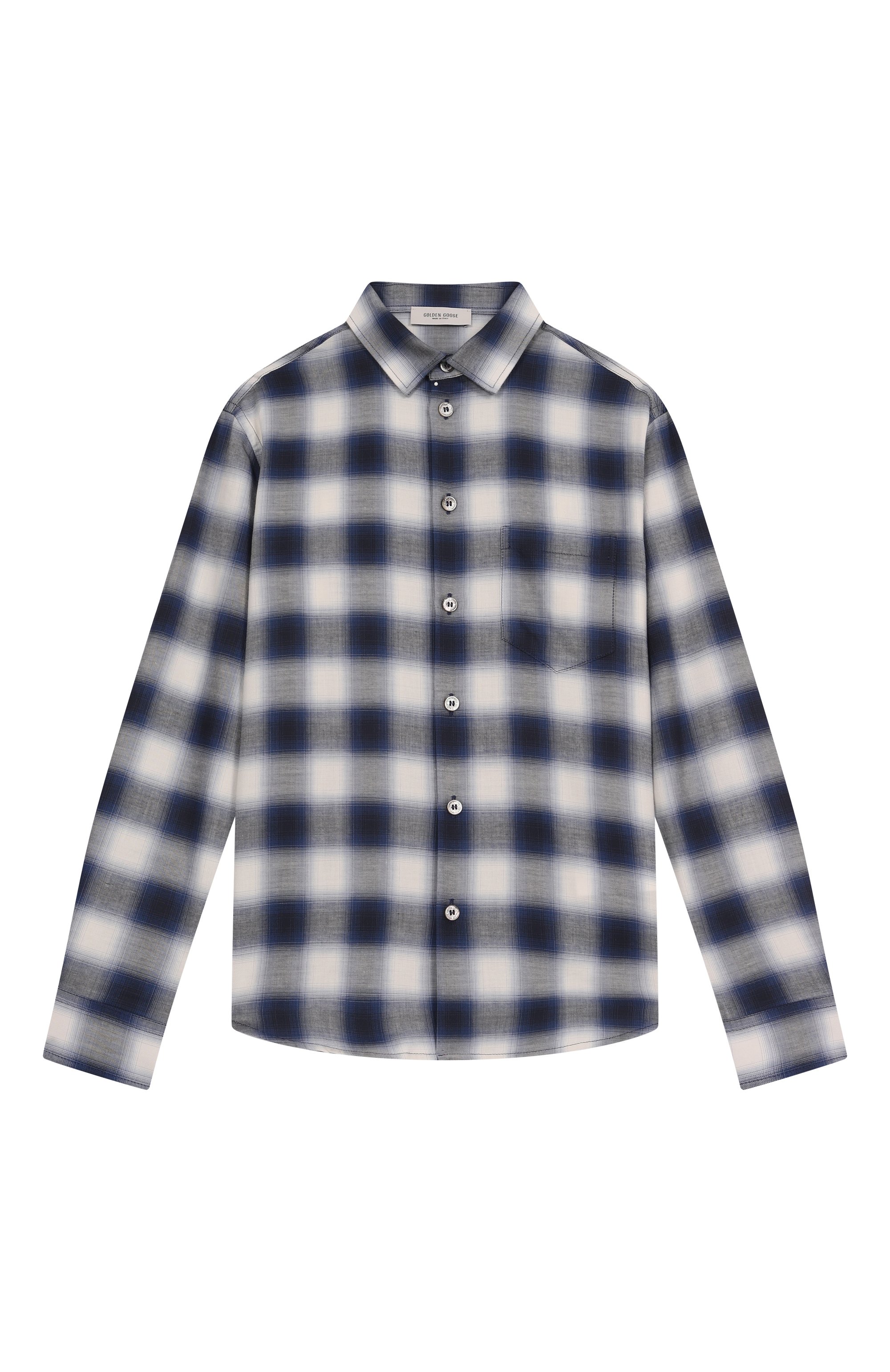 Рубашка из хлопка и вискозы GOLDEN GOOSE DELUXE BRAND, арт. GKP01397.P001937, фото 1