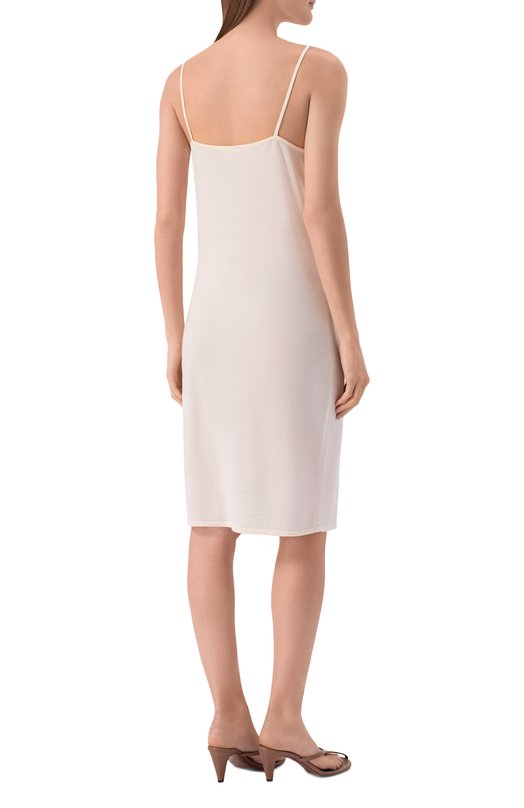 Платье из шерсти и шелка 12 STOREEZ 137028 Белый  137028 Фото 4