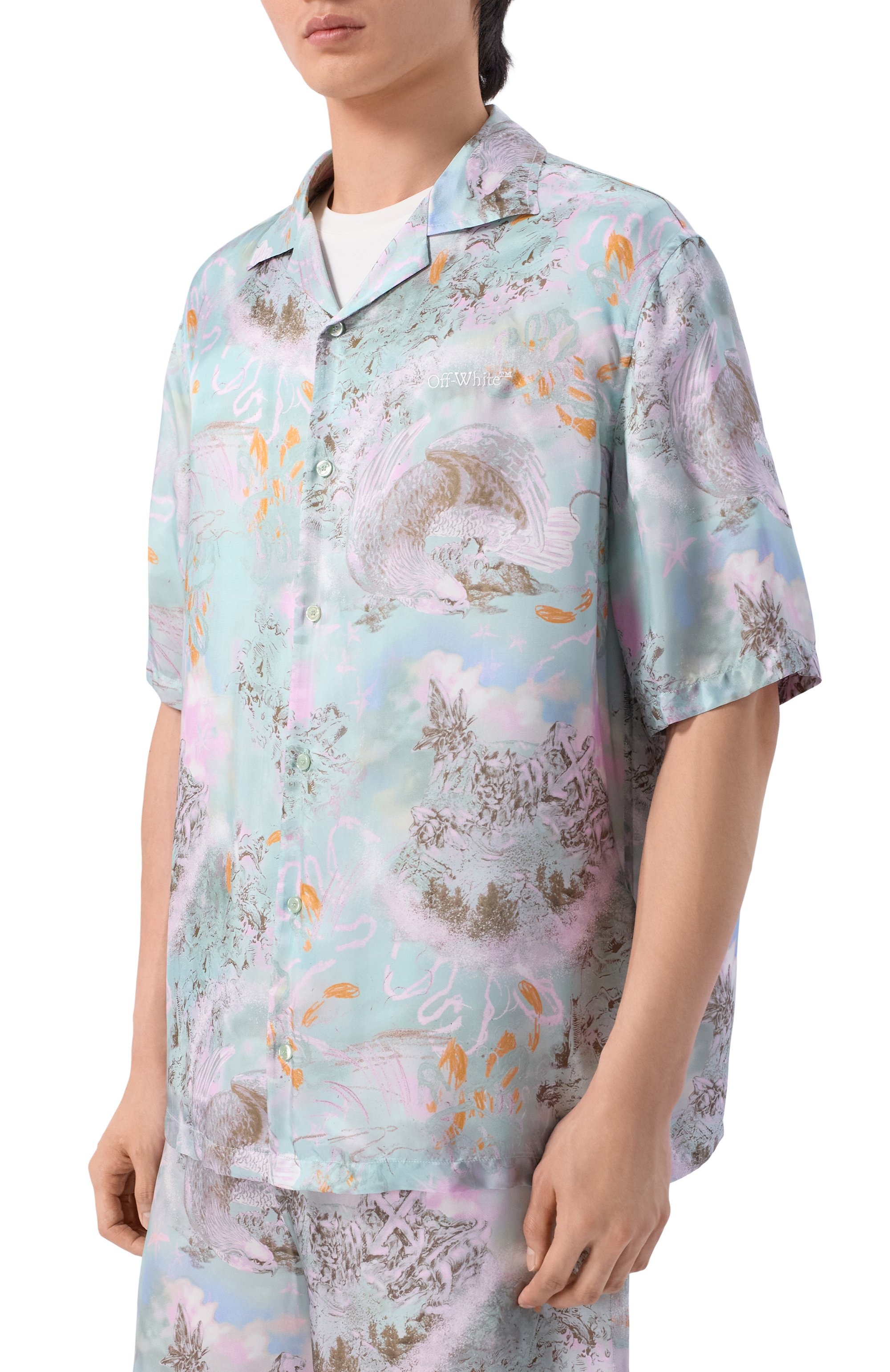 Рубашка из вискоз ы OFF-WHITE, арт. 0MGG01FS26FAB00B, фото 3