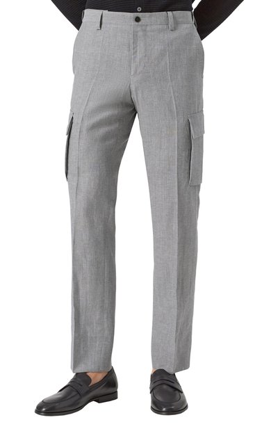 Брюки-карго из шерсти и льна CORNELIANI, арт. 254L02-2514164, фото 3