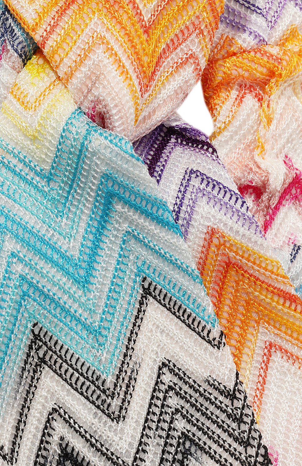 Повязка на голову из вискозы MISSONI разноцветного цвета по цене 28150 руб., арт. FCETVID8986, фото 4 Повязка на голову из вискозы MISSONI, арт. FCETVID8986, фото 4