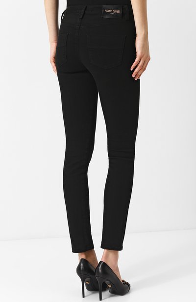 Однотонные джинсы с карманами ROBERTO CAVALLI, арт. HQJ232/DE001, фото 4