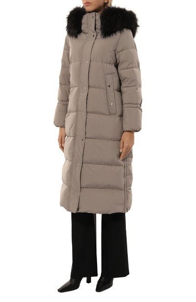 Пуховик breuil-fur-stp MOORER темно-серого цвета по цене 299000 руб., арт. RUF-LIUER-STP_SET_, фото 3 Пуховик breuil-fur-stp MOORER, арт. RUF-LIUER-STP_SET_, фото 3