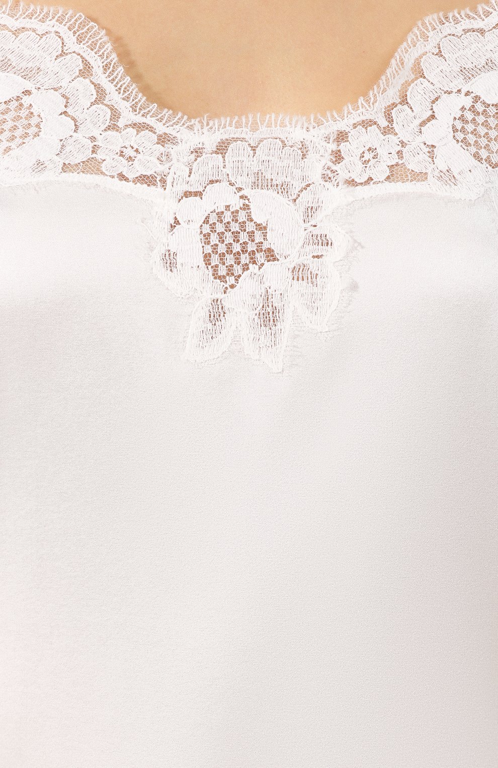 Шелковый топ DOLCE & GABBANA белого цвета по цене 56800 руб., арт. 07A00T/0NI40, фото 5 Шелковый топ DOLCE & GABBANA, арт. 07A00T/0NI40, фото 5