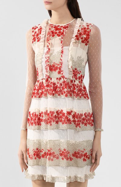 Платье REDVALENTINO белого цвета по цене 89950 руб., арт. SR3VAG30/4AR, фото 3 Платье REDVALENTINO, арт. SR3VAG30/4AR, фото 3