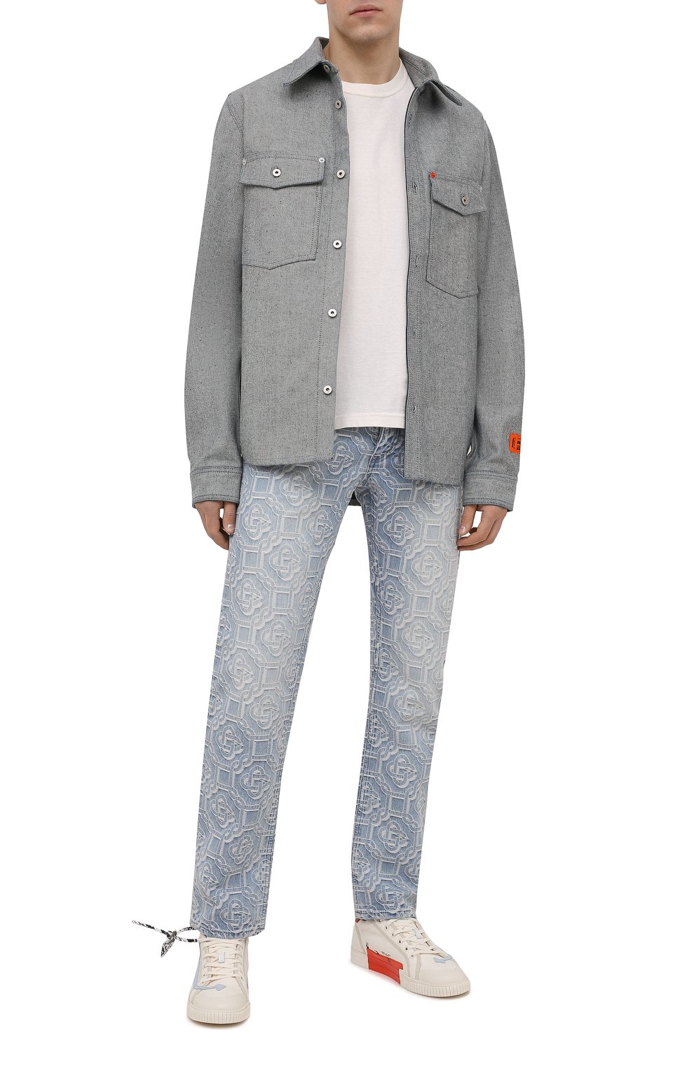 Текстильные кеды OFF-WHITE, арт. 0MIA213S21FAB0010140, фото 2