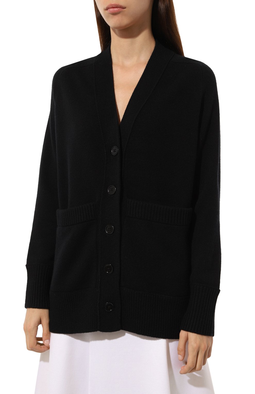 Кардиган из шерсти и кашемира DOROTHEE SCHUMACHER черного цвета по цене 74600 руб., арт. 711103, фото 3 Кардиган из шерсти и кашемира DOROTHEE SCHUMACHER, арт. 711103, фото 3