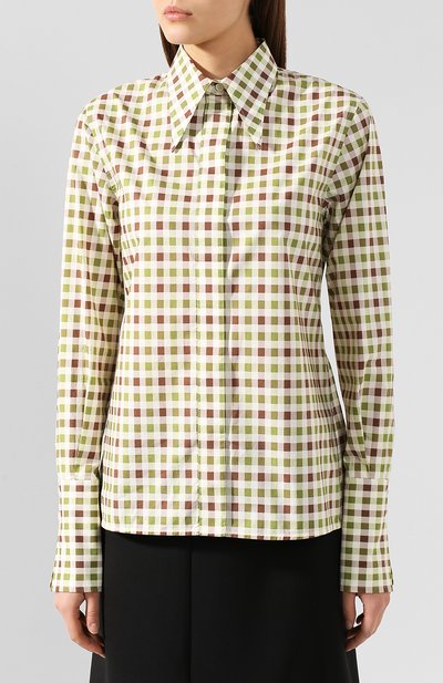 Хлопковая рубашка VICTORIA BECKHAM, арт. SH SLM 11105G, фото 3