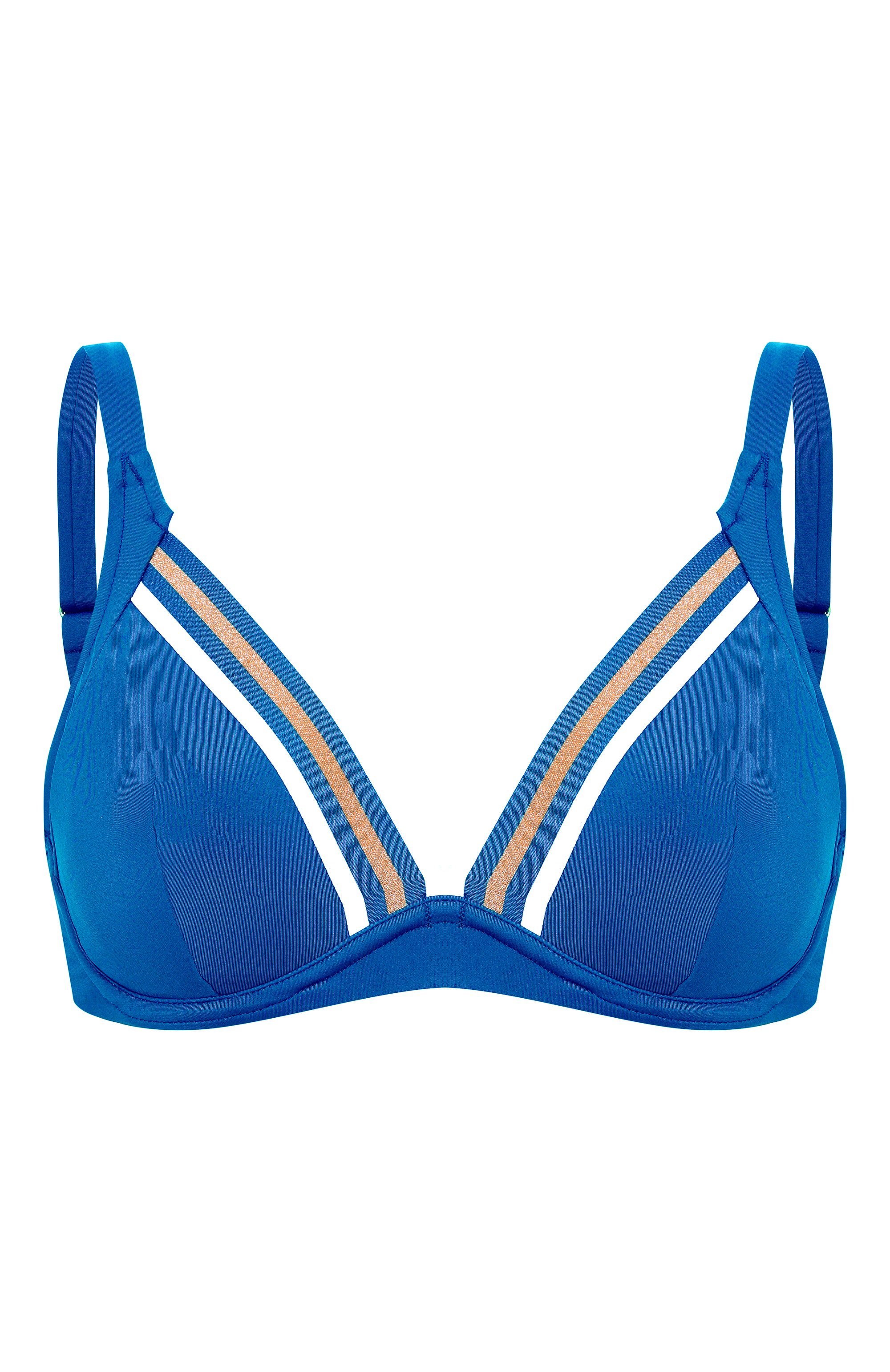 Бра-топ LISE CHARMEL синего цвета по цене 23560 руб., арт. ABA2535, фото 1 Бра-топ LISE CHARMEL, арт. ABA2535, фото 1