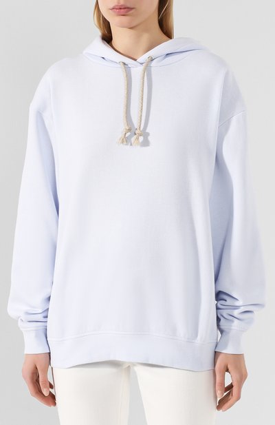 Хлопковое худи ACNE STUDIOS голубого цвета по цене 22800 руб., арт. AI0043/W, фото 3 Хлопковое худи ACNE STUDIOS, арт. AI0043/W, фото 3