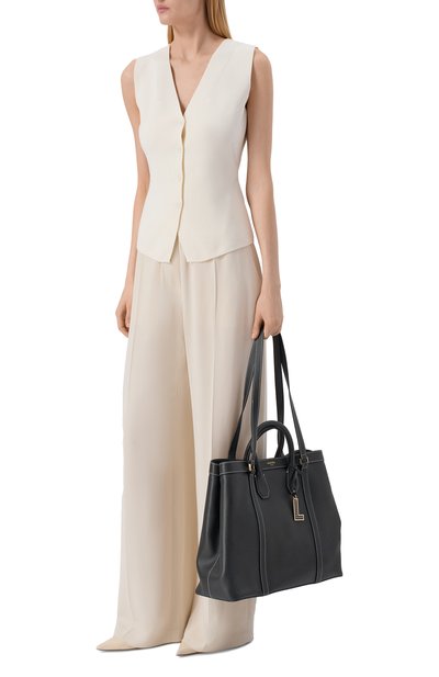 Сумка-тоут belleville LANCEL черного цвета по цене 78650 руб., арт. A13738, фото 3 Сумка-тоут belleville LANCEL, арт. A13738, фото 3