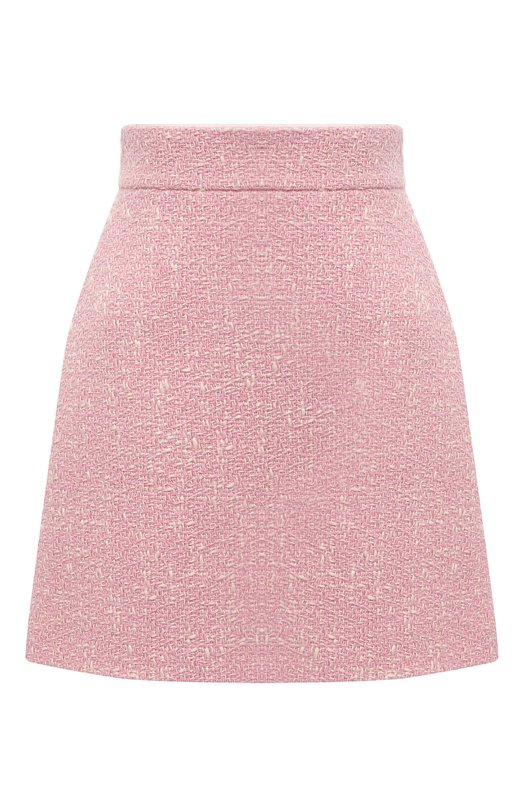 Юбка из шерсти и хлопка Miu Miu